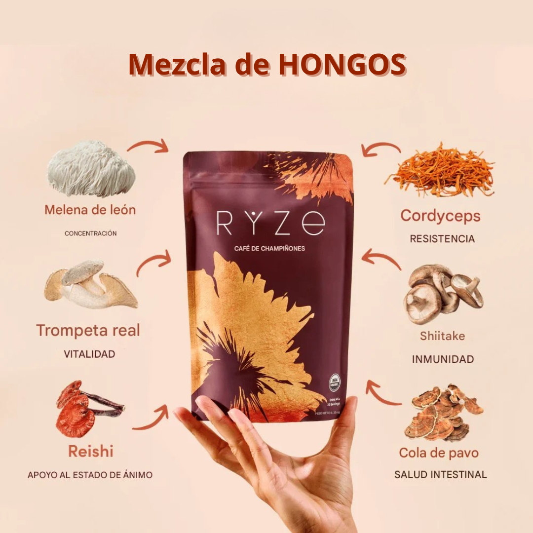 Cafe de 6 Hongos Funcionales 🍄 potencia tu cuerpo y mente