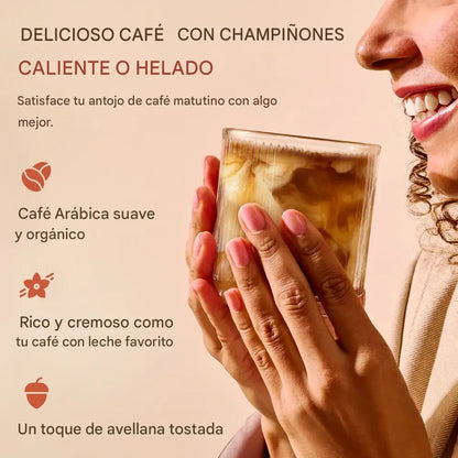 Cafe de  6 Hongos Funcionales 🍄 potencia tu cuerpo y mente